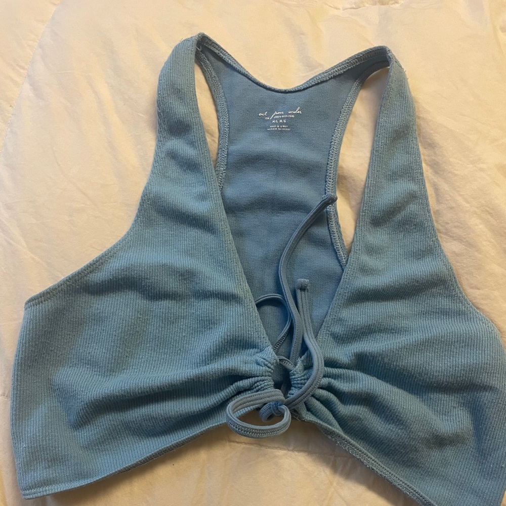 urban outfitters UO out from under mambo seamless twist bra top blue size m / l